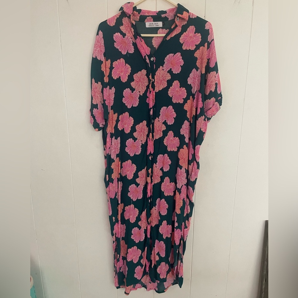 Fighting Eel Azur Midi Dress